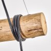 Koyoto Lámparas suspendidas, Luminarias esféricas, Lámparas colgantes Crudo, Negro, 3 luces