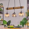 Koyoto Lámparas suspendidas, Luminarias esféricas, Lámparas colgantes Crudo, Negro, 3 luces