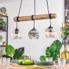 Koyoto Lámparas suspendidas, Luminarias esféricas, Lámparas colgantes Crudo, Negro, 3 luces