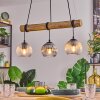 Koyoto Lámparas suspendidas, Luminarias esféricas, Lámparas colgantes Crudo, Negro, 3 luces