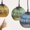 Koyoto Lámparas suspendidas, Luminarias esféricas, Lámparas colgantes Crudo, Negro, 3 luces