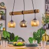 Ripoll Lámparas suspendidas, Luminarias esféricas, Lámparas colgantes Crudo, Negro, 3 luces
