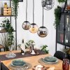 Gastor Lámparas suspendidas, Luminarias esféricas, Lámparas colgantes Colores ámbar, Ahumado, 3 luces