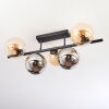 Gastor Plafones, Luminarias esféricas Colores ámbar, Ahumado, 5 luces
