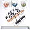 Koyoto Lámparas suspendidas, Luminarias esféricas, Lámparas colgantes Crudo, Negro, 3 luces