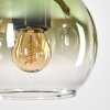 Koyoto Lámparas suspendidas, Luminarias esféricas, Lámparas colgantes Crudo, Negro, 3 luces