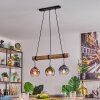 Koyoto Lámparas suspendidas, Luminarias esféricas, Lámparas colgantes Crudo, Negro, 3 luces