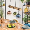 Koyoto Lámparas suspendidas, Luminarias esféricas, Lámparas colgantes Crudo, Negro, 3 luces