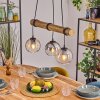 Koyoto Lámparas suspendidas, Luminarias esféricas, Lámparas colgantes Crudo, Negro, 3 luces