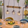 Koyoto Lámparas suspendidas, Luminarias esféricas, Lámparas colgantes Crudo, Negro, 3 luces