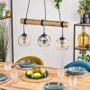 Koyoto Lámparas suspendidas, Luminarias esféricas, Lámparas colgantes Crudo, Negro, 3 luces
