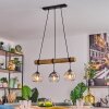 Koyoto Lámparas suspendidas, Luminarias esféricas, Lámparas colgantes Crudo, Negro, 3 luces