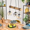 Koyoto Lámparas suspendidas, Luminarias esféricas, Lámparas colgantes Crudo, Negro, 3 luces