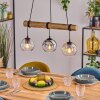 Koyoto Lámparas suspendidas, Luminarias esféricas, Lámparas colgantes Crudo, Negro, 3 luces
