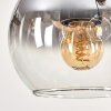 Koyoto Lámparas suspendidas, Luminarias esféricas, Lámparas colgantes Crudo, Negro, 3 luces