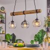 Koyoto Lámparas suspendidas, Luminarias esféricas, Lámparas colgantes Crudo, Negro, 3 luces