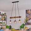 Koyoto Lámparas suspendidas, Luminarias esféricas, Lámparas colgantes Crudo, Negro, 3 luces