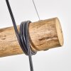 Koyoto Lámparas suspendidas, Luminarias esféricas, Lámparas colgantes Crudo, Negro, 3 luces
