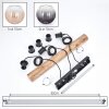 Koyoto Lámparas suspendidas, Luminarias esféricas, Lámparas colgantes Crudo, Negro, 3 luces