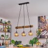 Koyoto Lámparas suspendidas, Luminarias esféricas, Lámparas colgantes Crudo, Negro, 3 luces