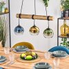 Koyoto Lámparas suspendidas, Luminarias esféricas, Lámparas colgantes Crudo, Negro, 3 luces