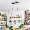 Koyoto Lámparas suspendidas, Luminarias esféricas, Lámparas colgantes Crudo, Negro, 3 luces