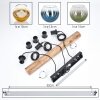Koyoto Lámparas suspendidas, Luminarias esféricas, Lámparas colgantes Crudo, Negro, 3 luces