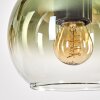 Koyoto Lámparas suspendidas, Luminarias esféricas, Lámparas colgantes Crudo, Negro, 3 luces