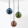 Gastor Lámparas suspendidas, Luminarias esféricas, Lámparas colgantes Azul, Verde, Color cobre, 3 luces