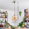 Koyoto Lámparas suspendidas, Luminarias esféricas, Lámparas colgantes dorado, 1 luz