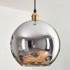 Koyoto Lámparas suspendidas, Luminarias esféricas, Lámparas colgantes dorado, 1 luz