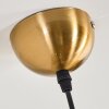 Koyoto Lámparas suspendidas, Luminarias esféricas, Lámparas colgantes dorado, 1 luz