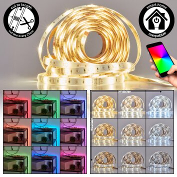 Rayen Tiras de LED LED Blanca, 1 luz