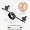 Koyoto Plafones, Luminarias esféricas Colores ámbar, 2 luces