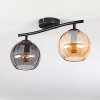 Koyoto Plafones, Luminarias esféricas Colores ámbar, Ahumado, 2 luces