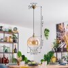 Koyoto Lámparas suspendidas, Luminarias esféricas, Lámparas colgantes dorado, 1 luz