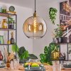 Koyoto Lámparas suspendidas, Luminarias esféricas, Lámparas colgantes dorado, 1 luz