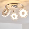 Prag Foco de techo LED Cromo, 3 luces