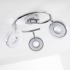 Prag Foco de techo LED Cromo, 3 luces