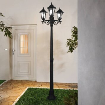 Eglo Candelabro, Iluminación de caminos Negro, 3 luces