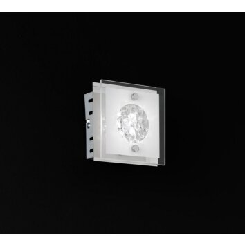 Wofi REIMS Aplique LED Cromo, 1 luz