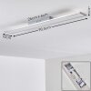 Bonifacio Lámpara de Techo LED Blanca, 1 luz