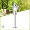 Brilliant Neil Poste de jardin Acero inoxidable, 1 luz