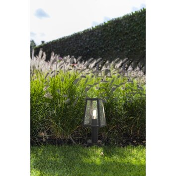 Lutec FIA Poste de Jardín Negro, 1 luz Lutec FIA Poste de Jardín Negro, 1 luz