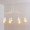 Cuyama Lámpara Colgante Blanca, 8 luces Cuyama Lámpara Colgante Blanca, 8 luces