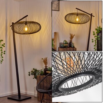 Brooker Lámpara de Pie Negro, 1 luz