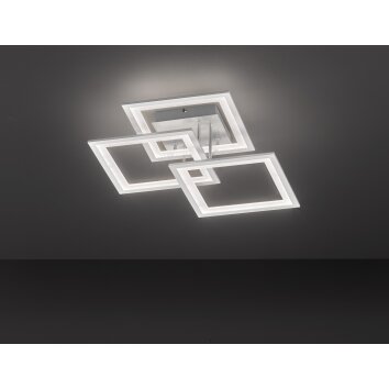 Wofi MODESTO Lámpara de Techo LED Plata, 3 luces