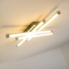ISKUT Lámpara de Techo LED Cromo, 4 luces