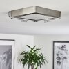 Finsrud Lámpara de Techo LED Níquel-mate, 1 luz