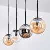 Gastor Lámparas suspendidas, Luminarias esféricas, Lámparas colgantes Colores ámbar, Transparente, Ahumado, 4 luces